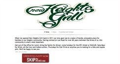 Desktop Screenshot of newheightsgrill.com