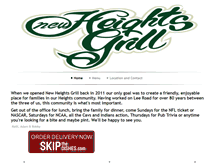 Tablet Screenshot of newheightsgrill.com